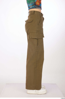 Sutton brown cargo wide leg pants dressed leg lower body…